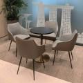 Amundi Asset Management | Products Seen: [Tuscany Armchair & Laminated Table Top with ABS Edging + Gala Table Base]